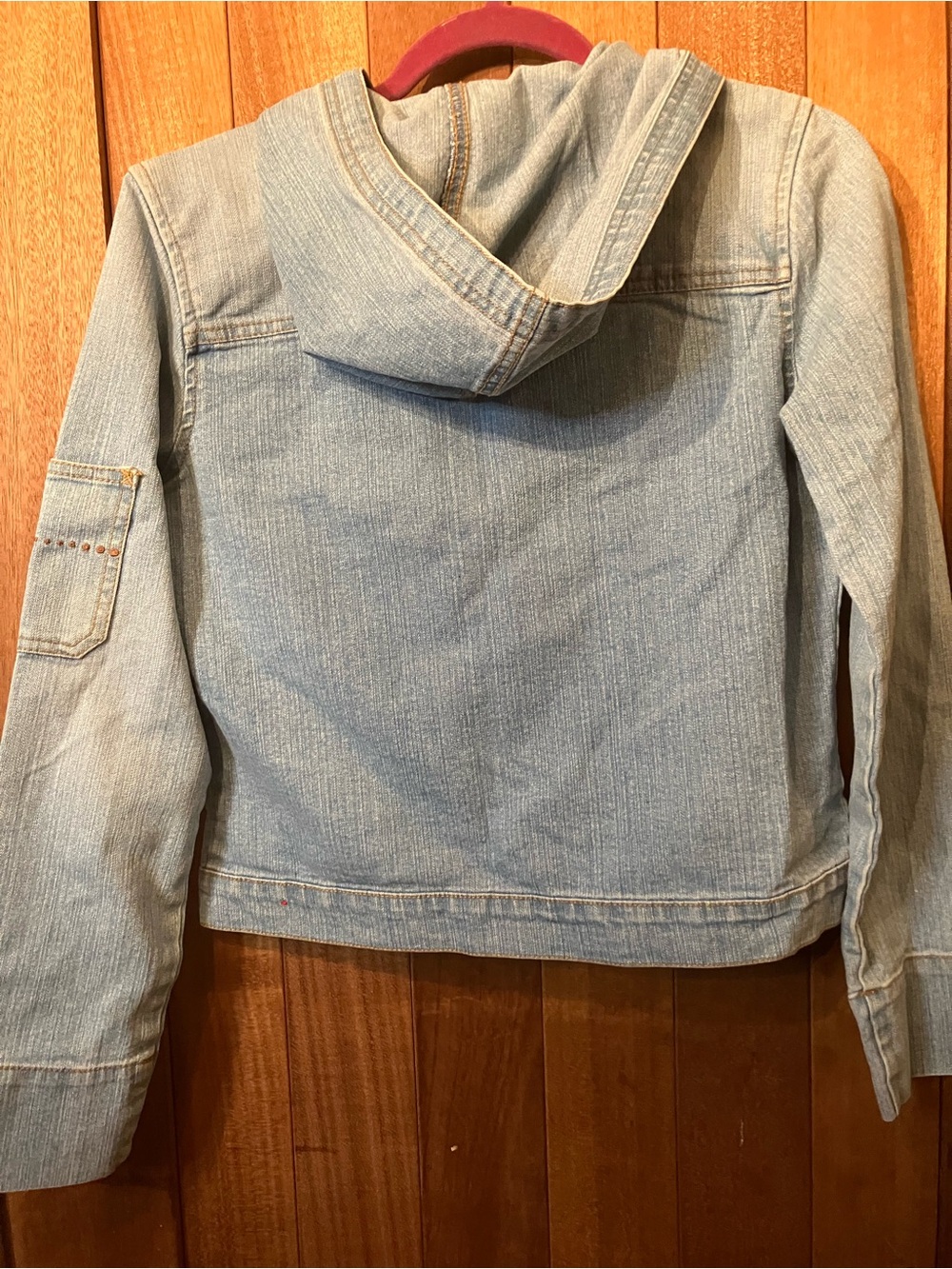 GLO jeans Light Blue Denim Hooded Zip Jacket - Picture 5 of 7